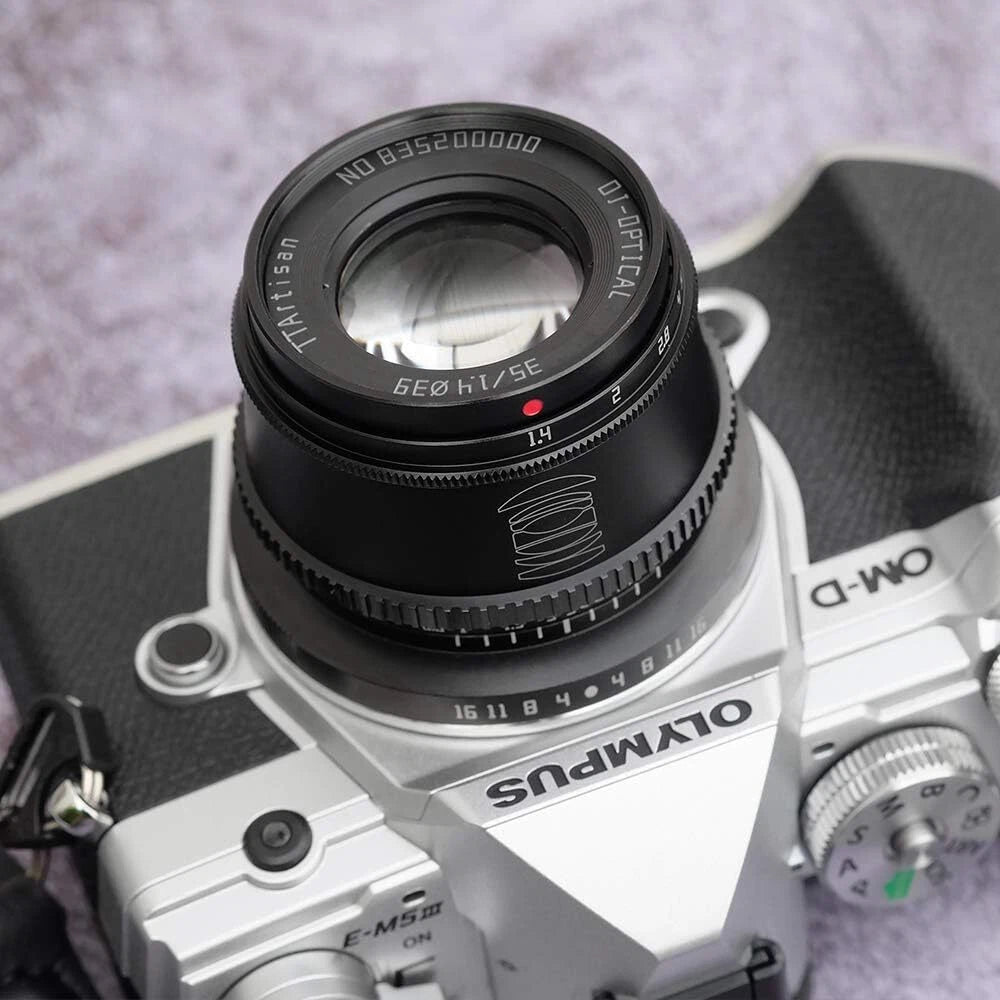 TTArtisan 35mm F1.4 APS-C Manual Focus Lens for Olympus Macro 4/3 Mount Cameras