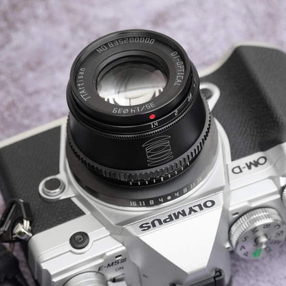 TTArtisan 35mm F1.4 APS-C Manual Focus Lens for Olympus Macro 4/3 Mount Cameras