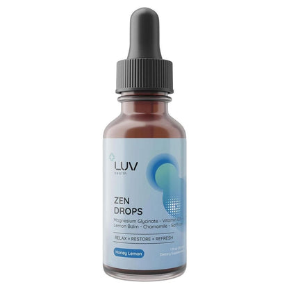 LUV Zen Drops - Anxiety and Stress Support Drops with Magnesium Glycinate&Vita
