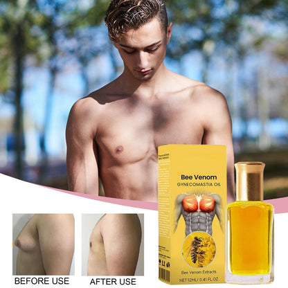 Bee Venom Gynecomastia Oil,Chest Muscles for Strengthen The Chest Muscles