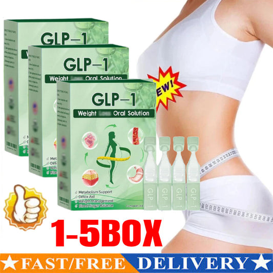 1-5BOX GLP-1 Oral Solution, GLP-1 Moringa Drops, Natural GLP-1 Supplement Drops
