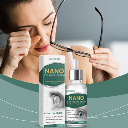 3X Nano Eye Drops Serum,Natural Nano Lubricant Eye Drops for Dry Eye Presbyopia.