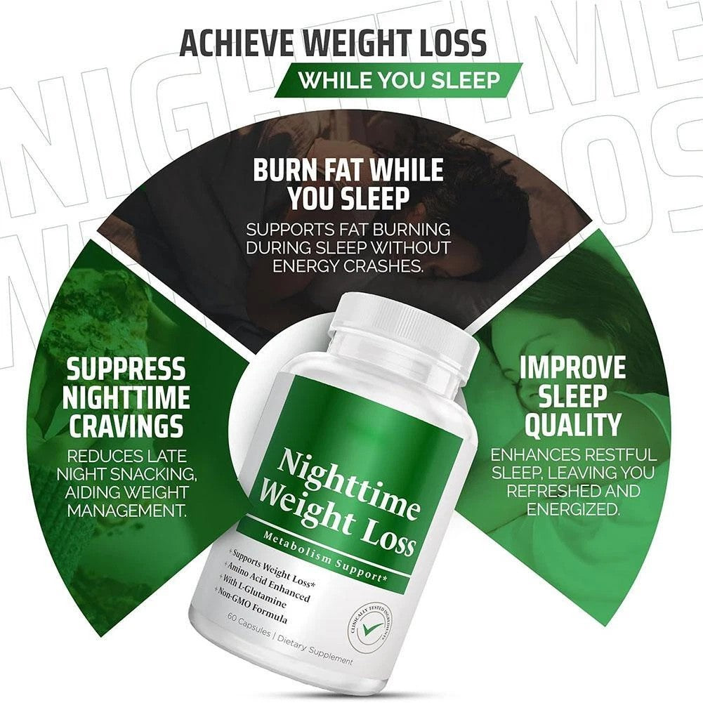Nighttime Fat Burner Supplements - Appetite Suppressants for Weight Loss 60
