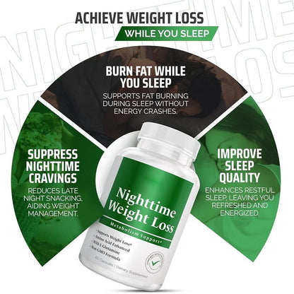 Nighttime Fat Burner Supplements - Appetite Suppressants for Weight Loss 60