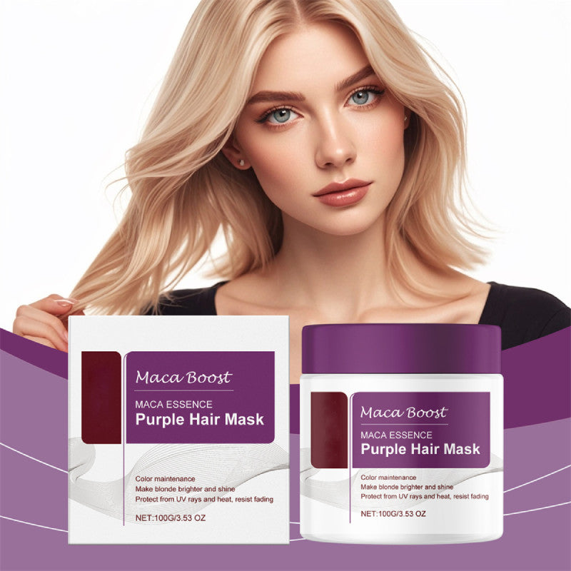 New 100G Karseell Purple Hair Mask 100g Maca Essence Deep Nourish Brighten'Hair~