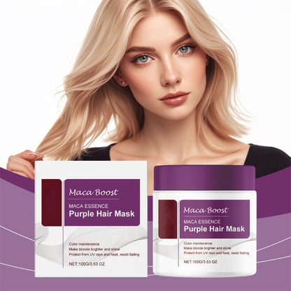 New 100G Karseell Purple Hair Mask 100g Maca Essence Deep Nourish Brighten'Hair~