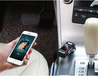 Car Charger Adapter Dual USB FM Transmitter MP3 Player Bluetooth AUX for iPhone