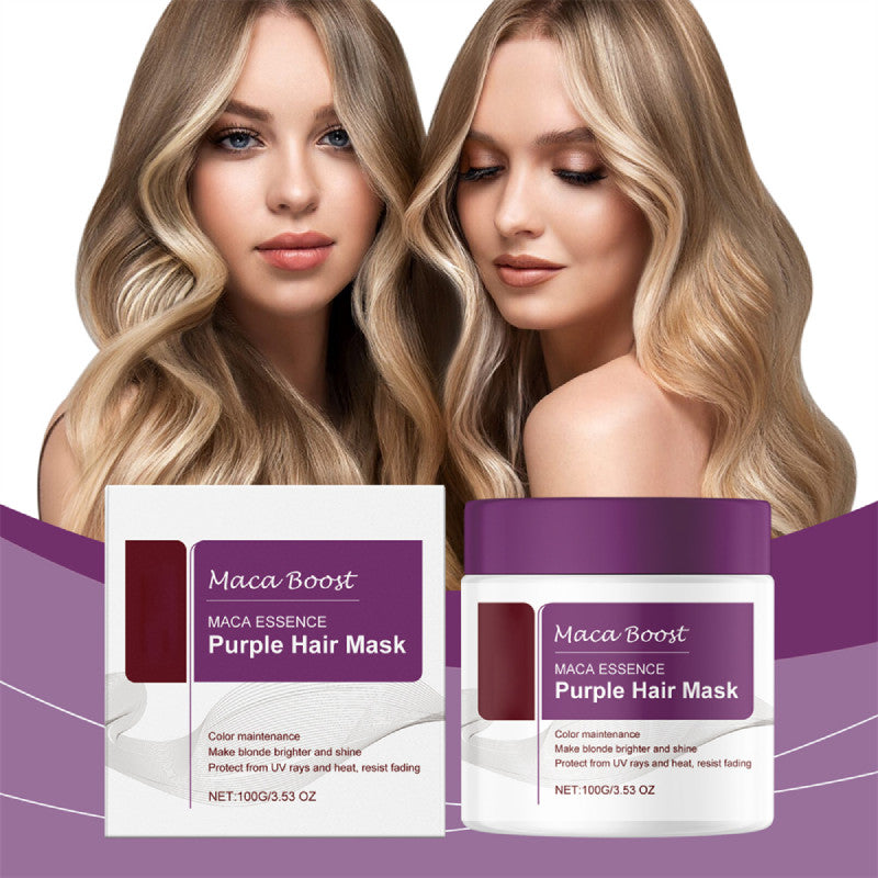 New 100G Karseell Purple Hair Mask 100g Maca Essence Deep Nourish Brighten'Hair~