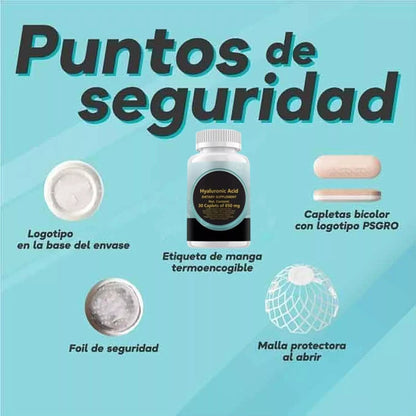 1-5PACK New Hyaluronic-Acid 30 Caplets 850 mg Replenish energy