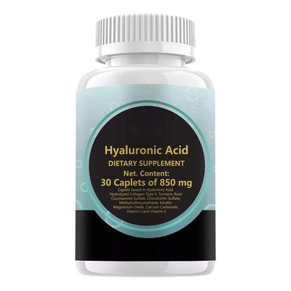 1-5PACK New Hyaluronic-Acid 30 Caplets 850 mg Replenish energy
